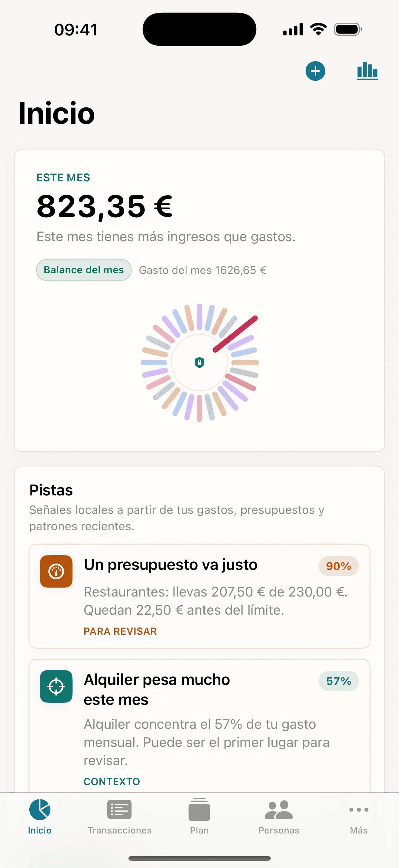 Lifely dashboard screenshot